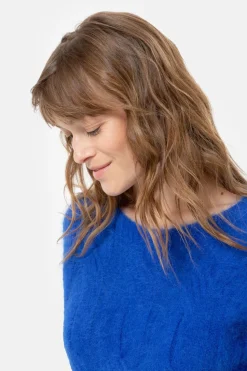 Clearance Harige E Pull Met Boothals En Lange Mouwen Dames Truien & Cardigans