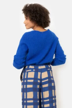 Cheap Harige E Pull Met V-Hals En Lange Mouwen Dames Truien & Cardigans