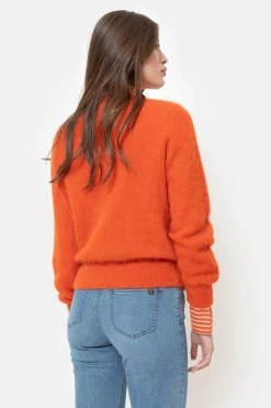 Cheap Harige Pull Met V-Hals En Lange Mouwen Dames Truien & Cardigans
