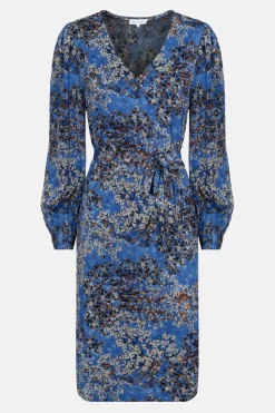 Cheap Jurkje Met Grijze Bloemenprint En V-Hals Dames Blouses