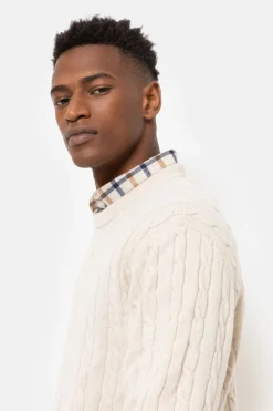 Discount Kabeltrui Met Ronde Hals En Lange Mouwen Heren Sweaters & Cardigans