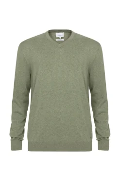 Cheap Kaki E Herentrui Met V-Hals En Lange Mouw Heren Sweaters & Cardigans