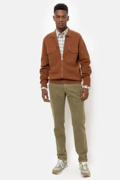 Best Kort Gilet Met Polokraag En Lange Mouwen Heren Sweaters & Cardigans
