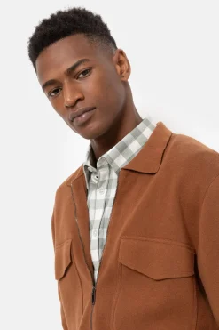 Best Kort Gilet Met Polokraag En Lange Mouwen Heren Sweaters & Cardigans