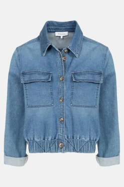 Best Sale Kort Jeansjasje Met Lange Mouwen En Knopen Dames Jassen & Blazers