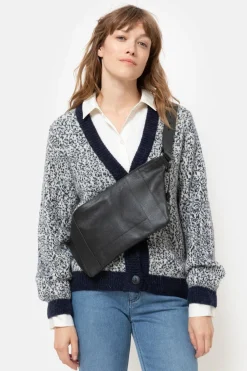 Sale Korte Beige Cardigan Met Effen Boorden Dames Truien & Cardigans