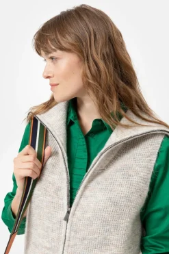 Sale Korte Cardigan Zonder Mouwen En Met Rits Dames Truien & Cardigans
