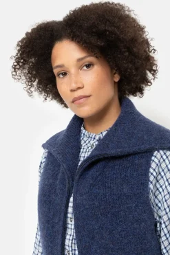 Outlet Korte E Cardigan Zonder Mouwen, Met Rits Dames Truien & Cardigans
