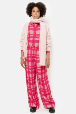 Hot Korte Lichtroze Cardigan Met V-Hals En Knopen Dames Truien & Cardigans