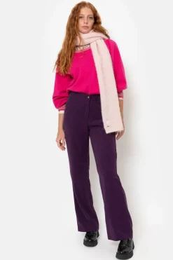 Best Sale Korte Roze Pull Met Boothals En Pofmouw Dames Truien & Cardigans