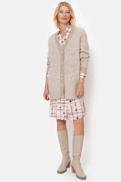 Online Lange Cardigan Met Knopen En Lange Mouw Dames Truien & Cardigans