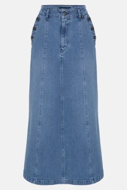 Discount Lange E Jeansrok Met A-Lijn Dames Rokken