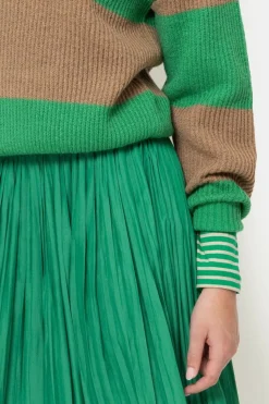 Clearance Lange E Plisse Rok Dames Rokken
