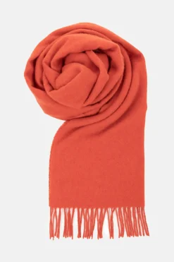 Clearance Lange Rode Mannen Sjaal Met Franjes Heren Accessoires