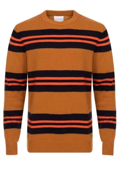 New Licht E Herentrui Met Blauw-Oranje Strepen Heren Sweaters & Cardigans