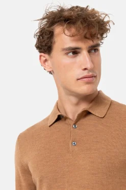 New Licht E Mannentrui Met Polokraag En Knopen Heren Sweaters & Cardigans