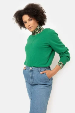 Store Licht E Rechte Denim Rok Met Split Dames Rokken
