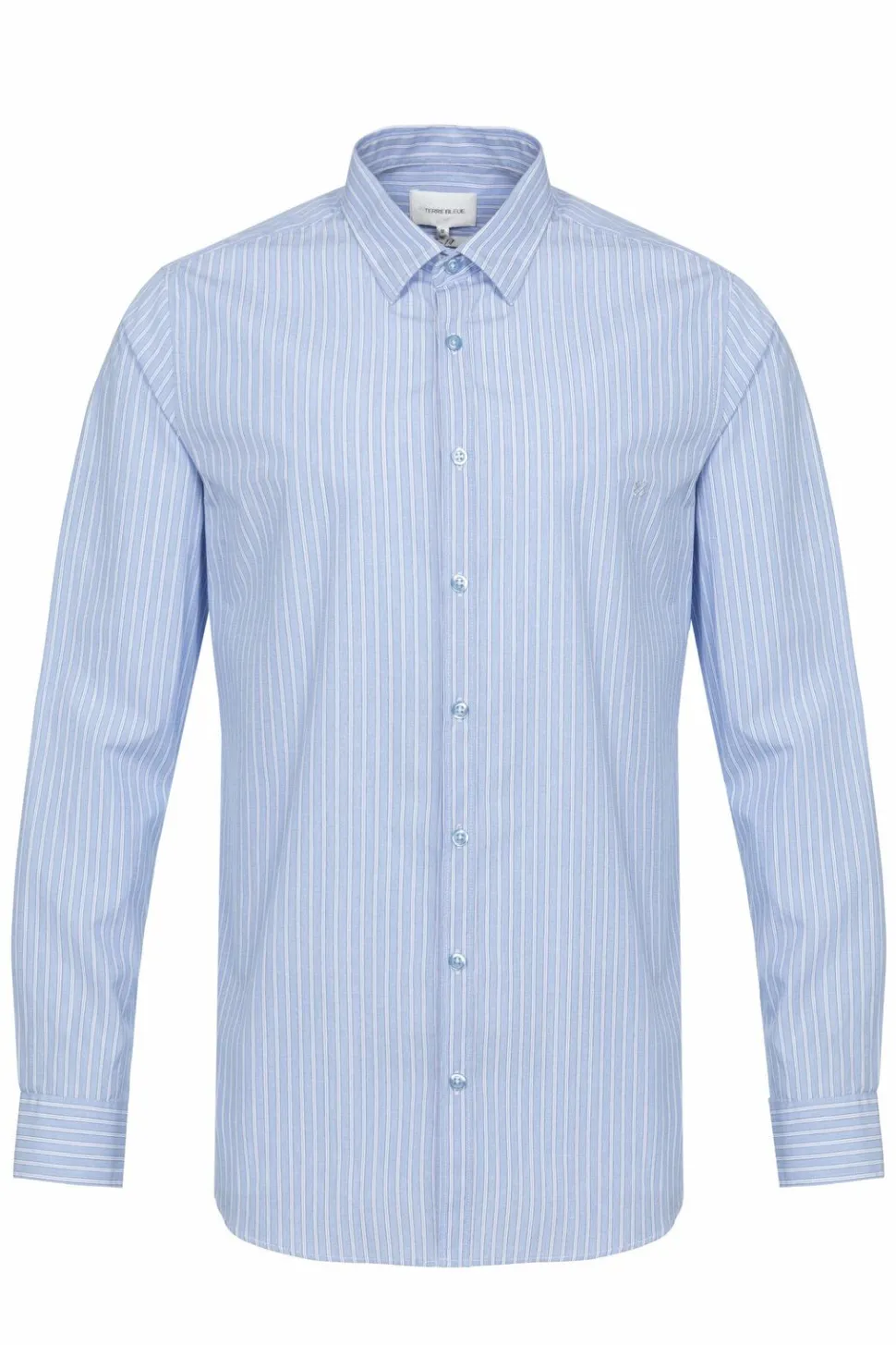 Cheap Licht Gestreept Slim Fit Hemd Voor Heren Heren Hemden