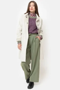 Clearance Lichtgrijze Omkeerbare Jas In Kunstbont En Suede Dames Jassen & Blazers