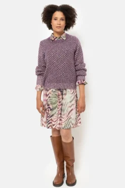 Store Midi Hemdjurk Met Groene Aquarelprint Dames Jurken
