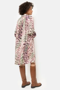 Store Midi Hemdjurk Met Groene Aquarelprint Dames Jurken
