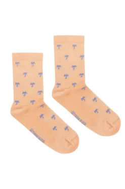 Cheap Oranje Dames Sokken Met Blauwe Palmboomprint Dames Accessoires