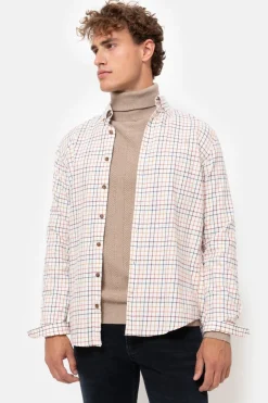 Sale Regular Fit Overhemd Met Multicolor Ruiten Heren Hemden