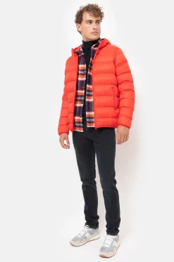 Hot Rode Doorgestikte Herenjas Met Capuchon En Rits Heren Jassen & Blazers