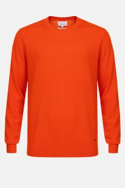 Cheap Rode Herentrui Met Ronde Hals En Lange Mouw Heren Sweaters & Cardigans