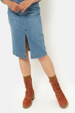 Cheap Roestbruine Suede Veterlaarzen Met Een Hak Dames Schoenen