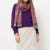Store Roze E Dames Sjaal Met Strepen Dames Accessoires