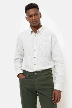 Flash Sale Slim Fit Mannenhemd Met Grijze Ruitjes Heren Hemden