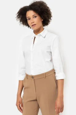 Shop Te Damesblouse Met Hemdkraag En Knopen Dames Blouses