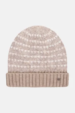 Fashion Teddy Damesmuts Met Witte Strepen Dames Accessoires