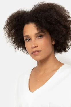 Best Top Met V-Hals En Korte Vleermuismouwen Dames Blouses