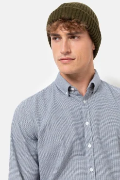 New Wit En Donker Geruit Slim Fit Mannenhemd Heren Hemden