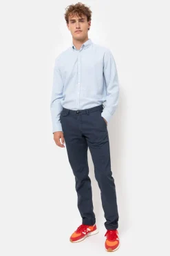 Store Wit En Licht Geruit Slim Fit Mannenhemd Heren Hemden