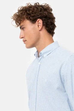 Store Wit En Licht Geruit Slim Fit Mannenhemd Heren Hemden