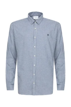 Best Sale Wit Geruit Regular Fit Hemd Voor Mannen Heren Hemden