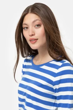 Shop Wit Gestreept T-Shirt Met Lange Mouwen Dames T-Shirts & Tops