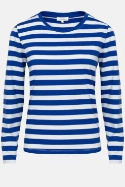 Shop Wit Gestreept T-Shirt Met Lange Mouwen Dames T-Shirts & Tops