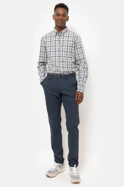 Cheap Wit-Grijs Hemd Met Regular Fit Heren Hemden