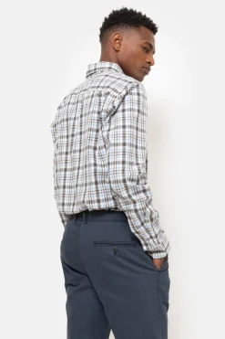 Cheap Wit-Grijs Hemd Met Regular Fit Heren Hemden
