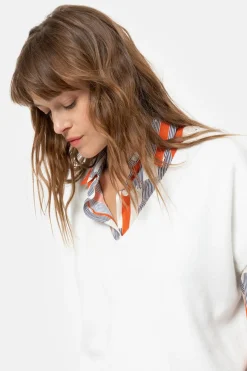 Online Witte Oversized Debardeur Met Diepe V-Hals Dames Truien & Cardigans