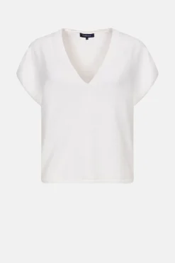 Online Witte Oversized Debardeur Met Diepe V-Hals Dames Truien & Cardigans