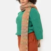 Shop Wollen Dames Sjaal Met Bruine Strepen Dames Accessoires